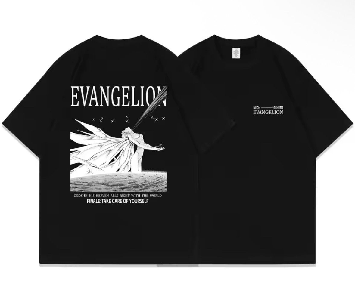 Other Street Retro Punk Gothic Anime Evangelion Black T-Shirt Size US XL / EU 56 / 4 - 1 Thumbnail