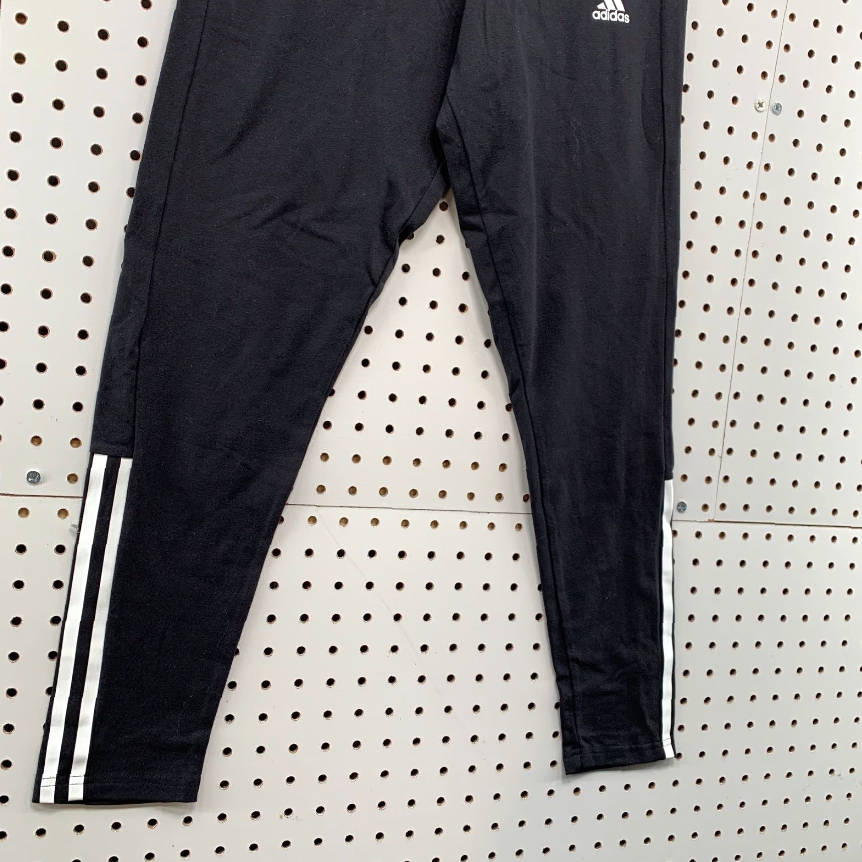 Adidas Adidas Track Pants Womens Medium Black White Striped Side 27x25 NWT Size 32" / US 10 / IT 46 - 5 Thumbnail