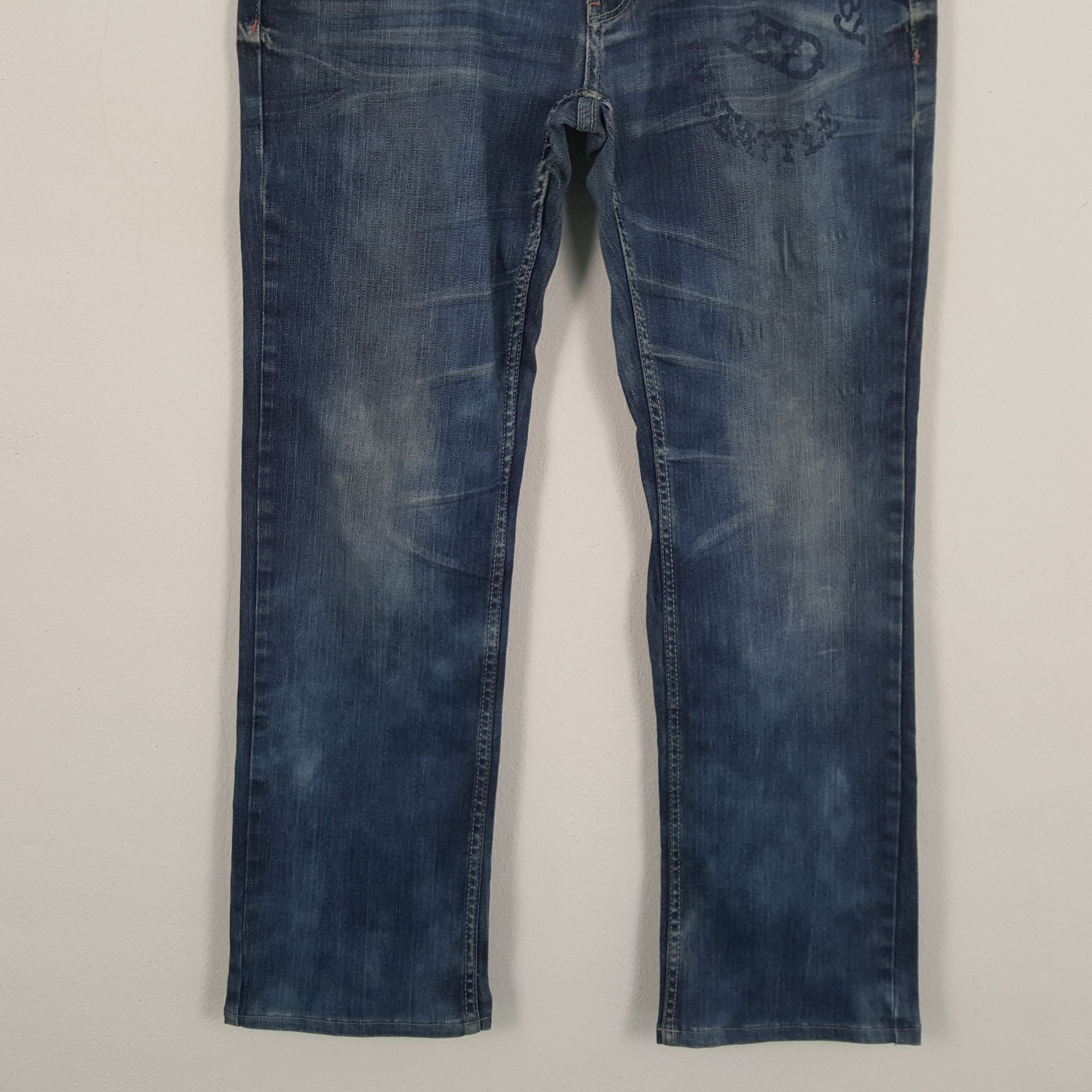 Christian Audigier × Ed Hardy × Vintage ED HARDY Skulls Design Rock Punk Streetwear Style Jeans Size US 32 / EU 48 - 6 Thumbnail