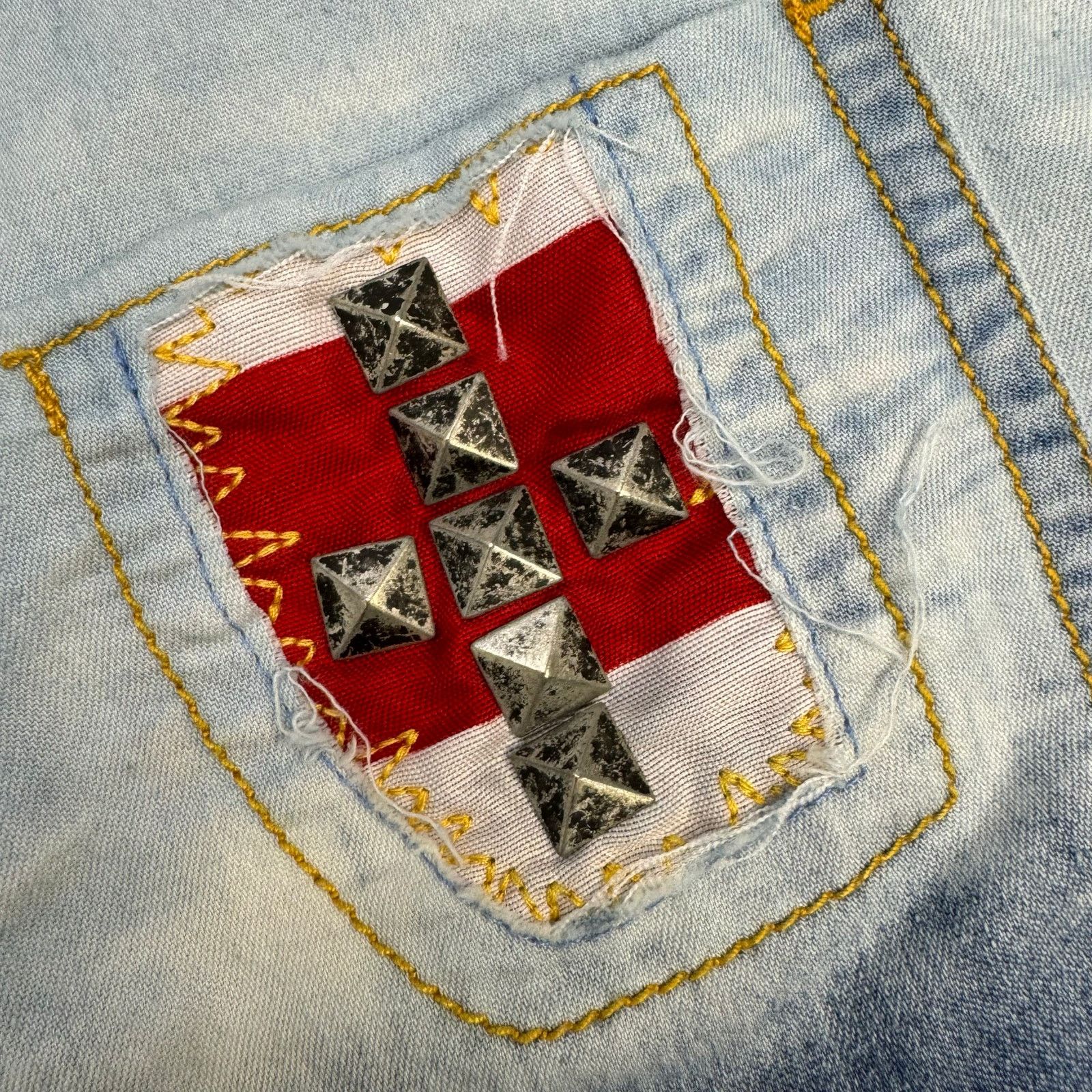 Affliction Affliction Womens Blue Ombré Button Shirt Patriotic Large Size L / US 10 / IT 46 - 4 Thumbnail