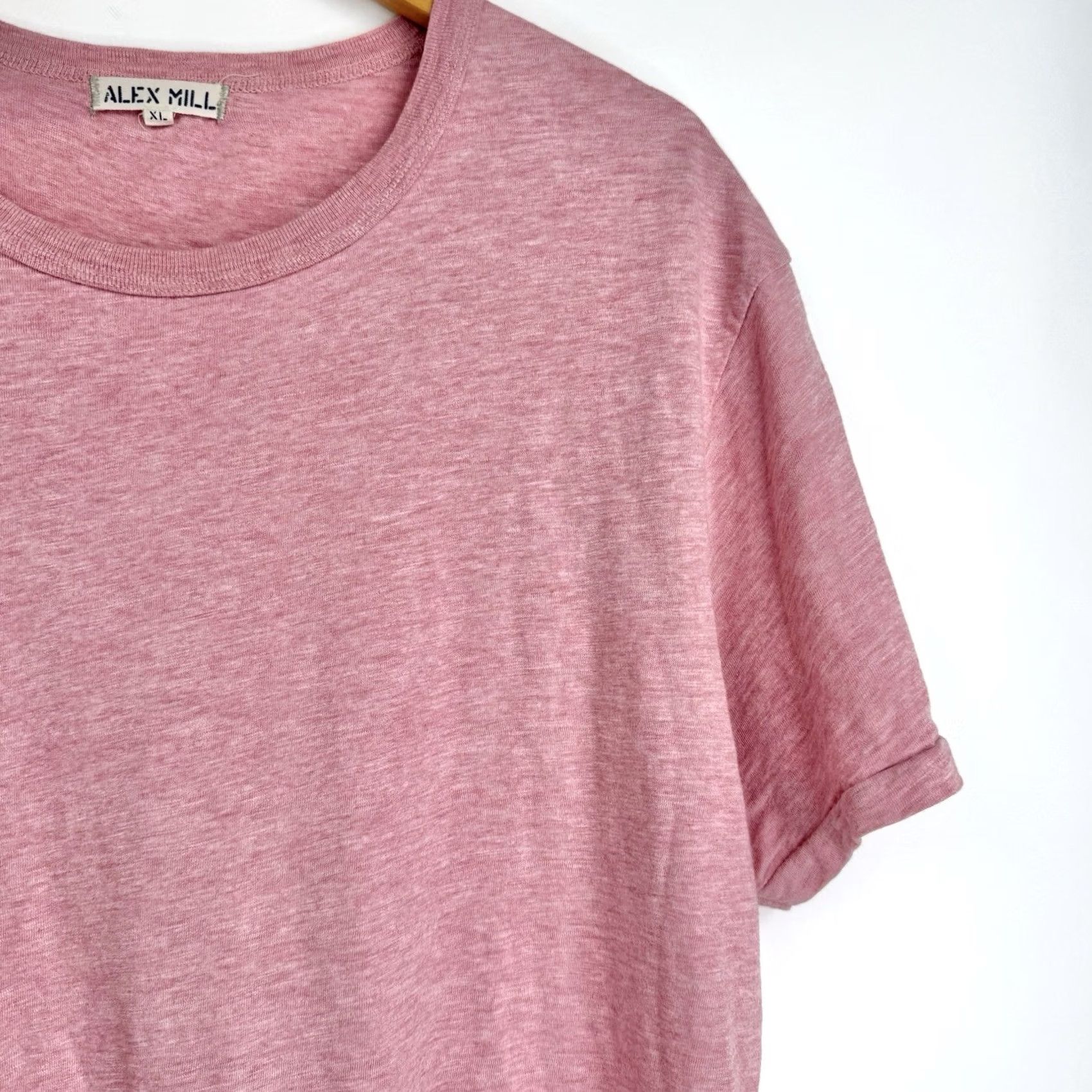 Alex Mill Alex Mill Shirt Mens XL Heather Pink Short Sleeve Cotton Casual Preppy T-Shirt Size US XL / EU 56 / 4 - 4 Thumbnail