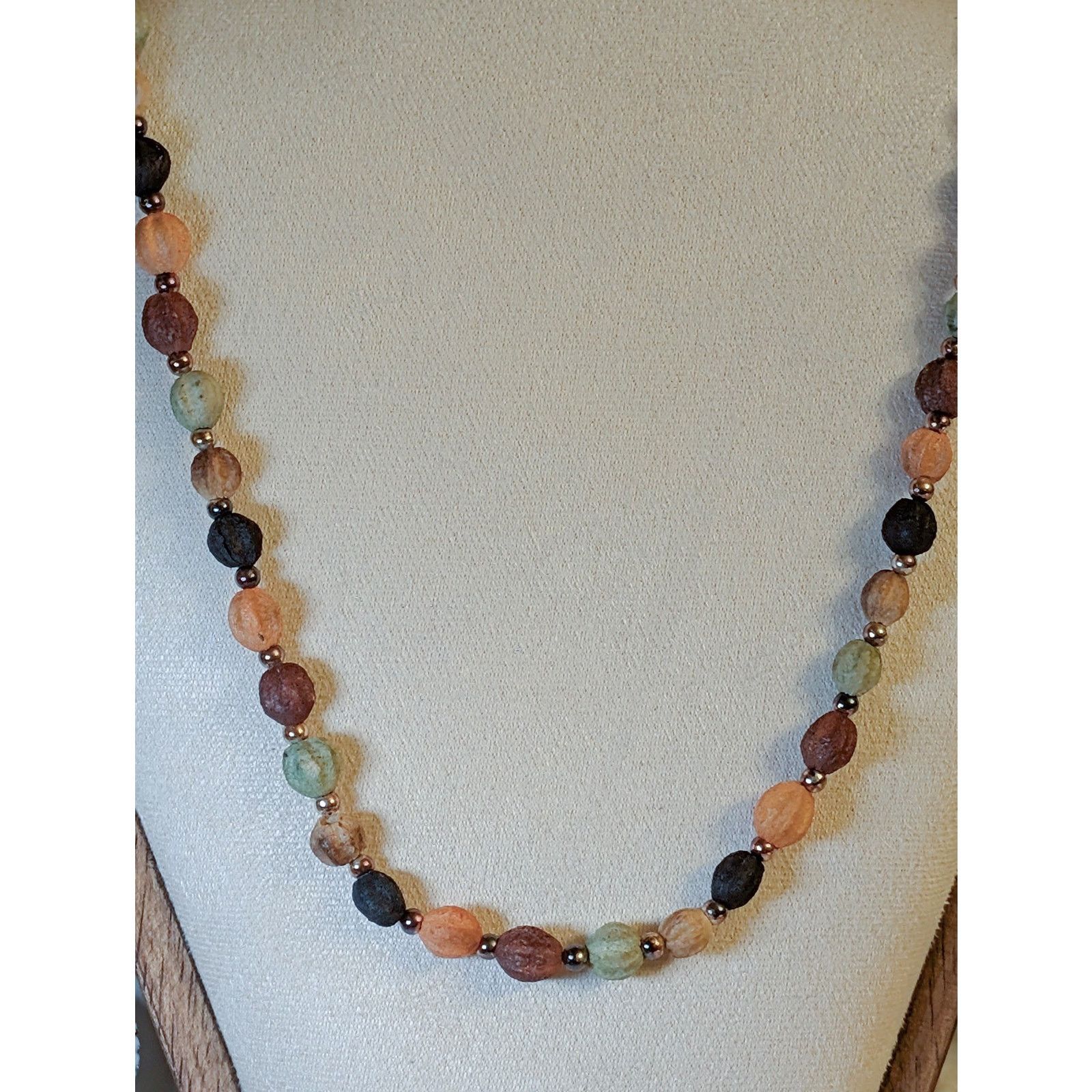 Vintage VTG 1980s 32" Bohemian Style Earth-Tone Wood Beaded Necklace Size ONE SIZE - 2 Thumbnail
