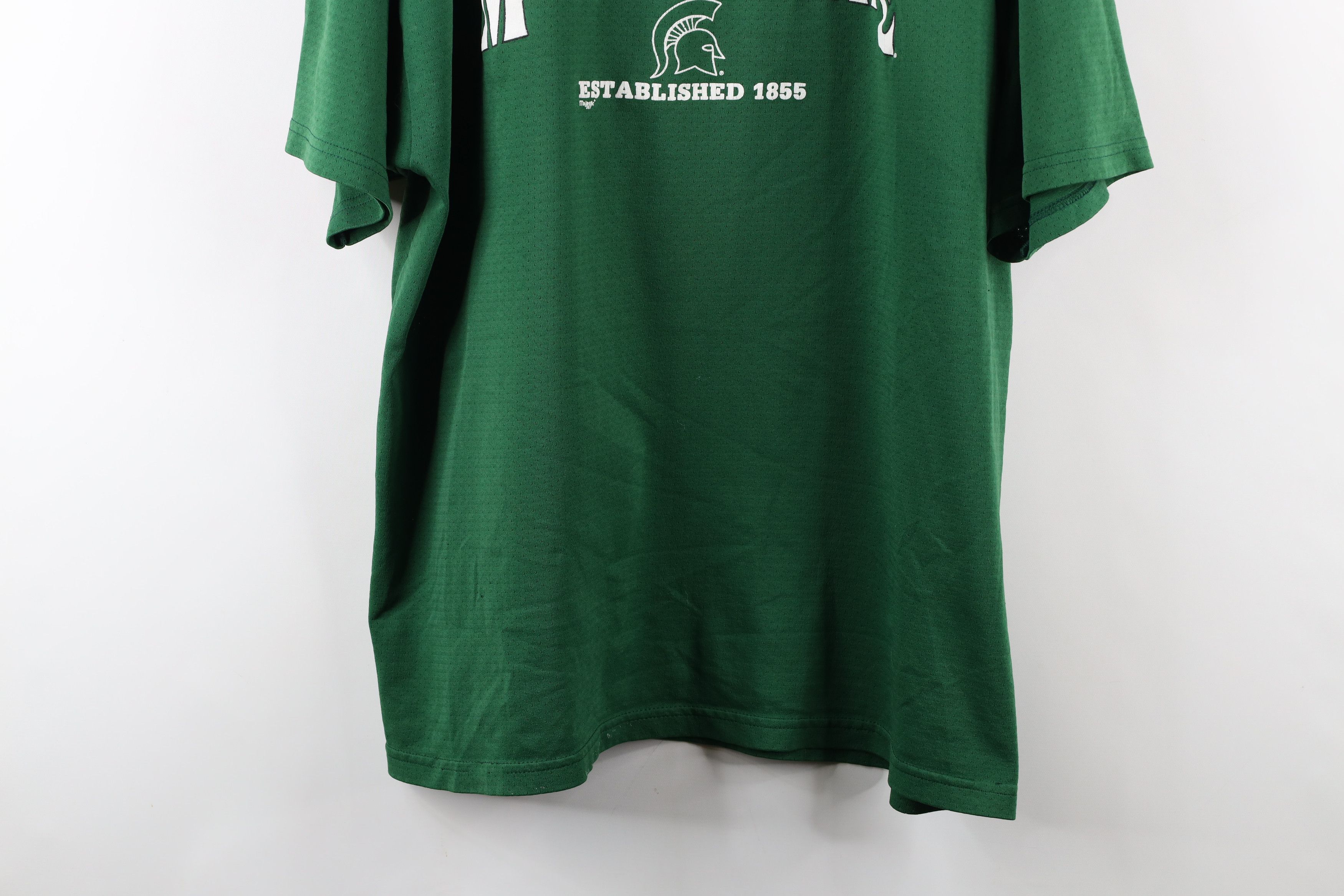 Majestic × Vintage Vintage 90s Majestic Michigan University Short Sleeve Jersey Size US XXL / EU 58 / 5 - 3 Thumbnail