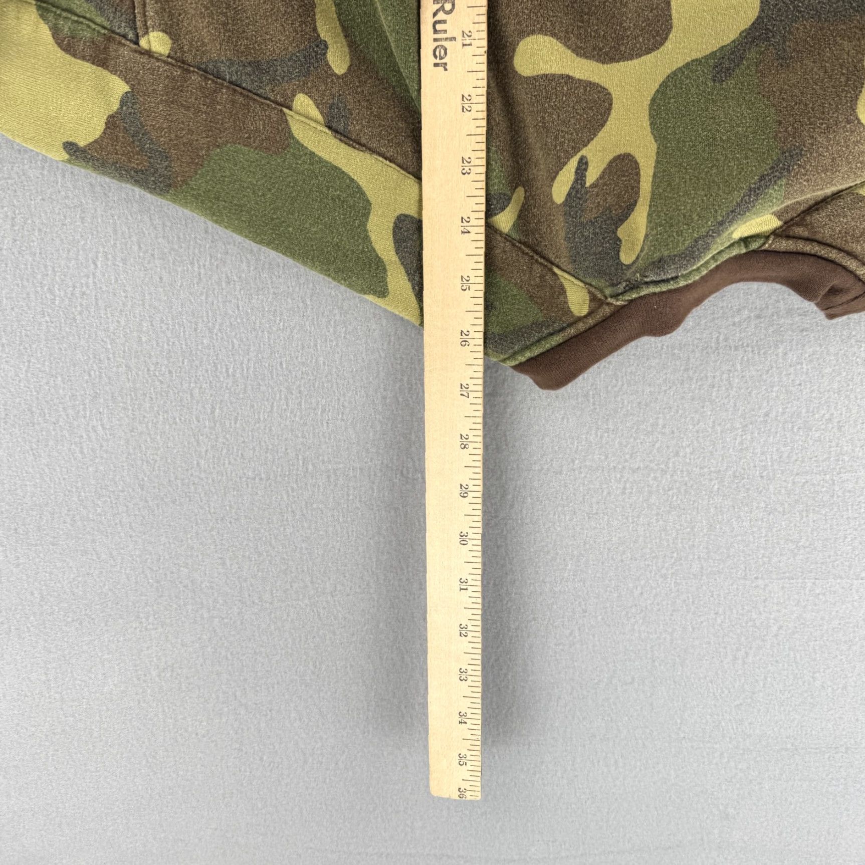CO VINTAGE Exsto Denim Co Sweater Mens XL Camouflage Pullover Crewneck Knit Kangaroo Pocket Camouflage Graphic Print Outdoor Outdoor Mens Size US XL / EU 56 / 4 - 8 Thumbnail
