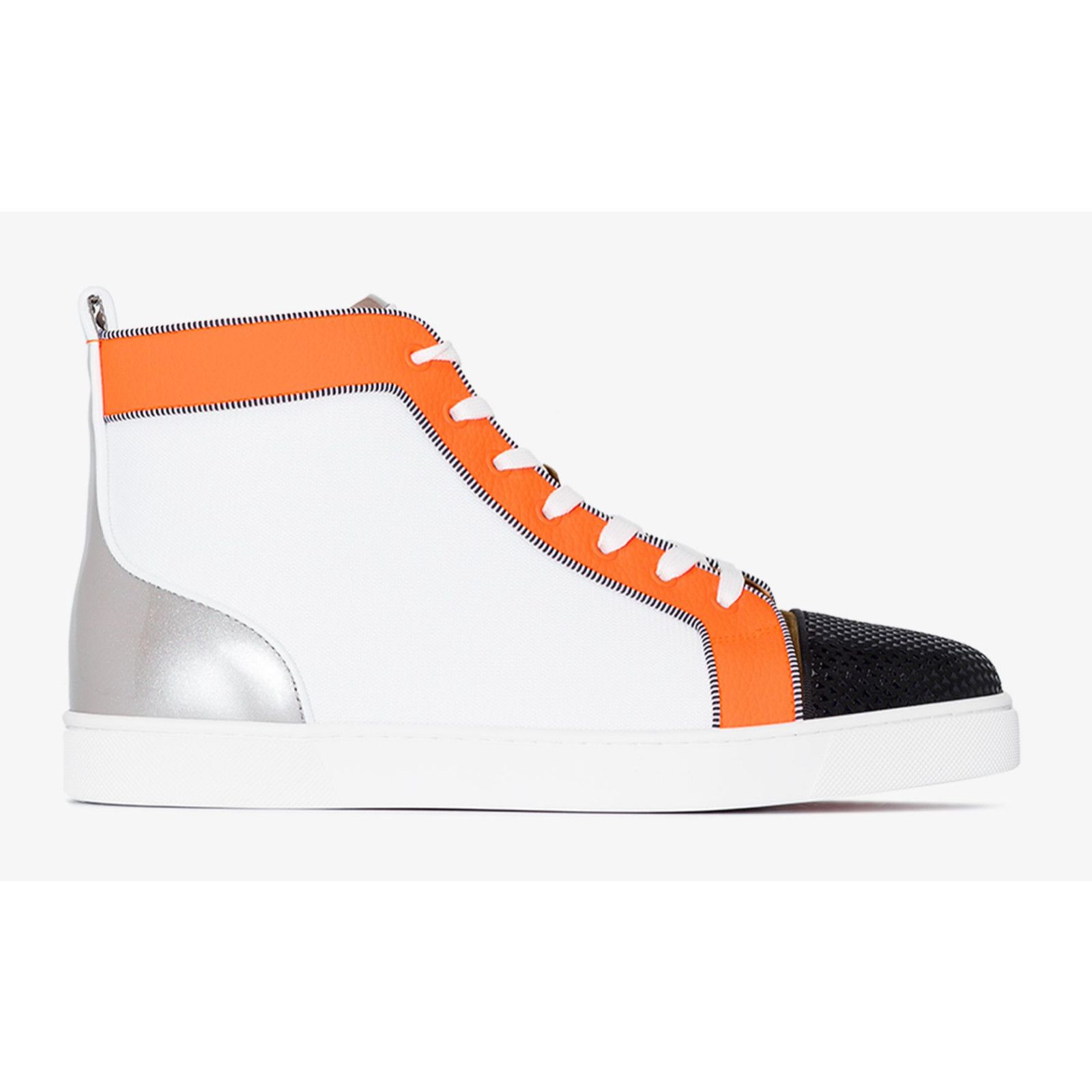 Christian Louboutin Christian Louboutin Mens Louis Orlato Flat Black White Size US 8 / EU 41 - 1 Thumbnail
