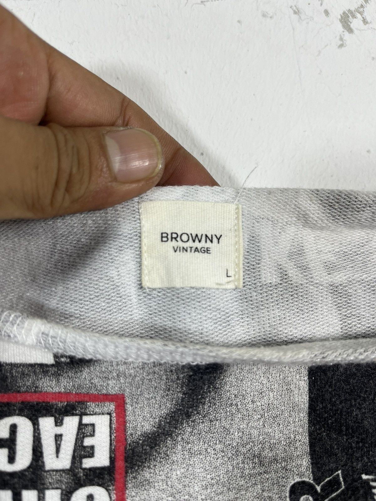 Designer Overprint Browny Vintage Nice Design Size US L / EU 52-54 / 3 - 3 Thumbnail