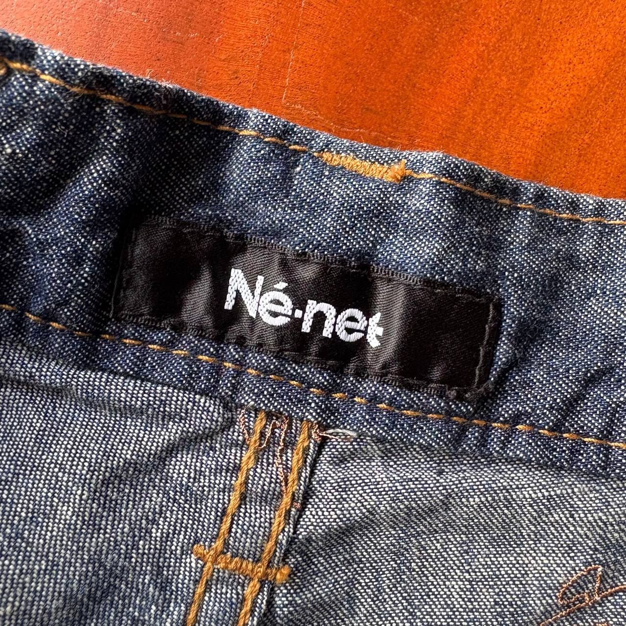 Ne-Net Ne-Net By Issey Miyake Embroidered Indigo Dye Jeans Pants Size US 30 / EU 46 - 14 Thumbnail