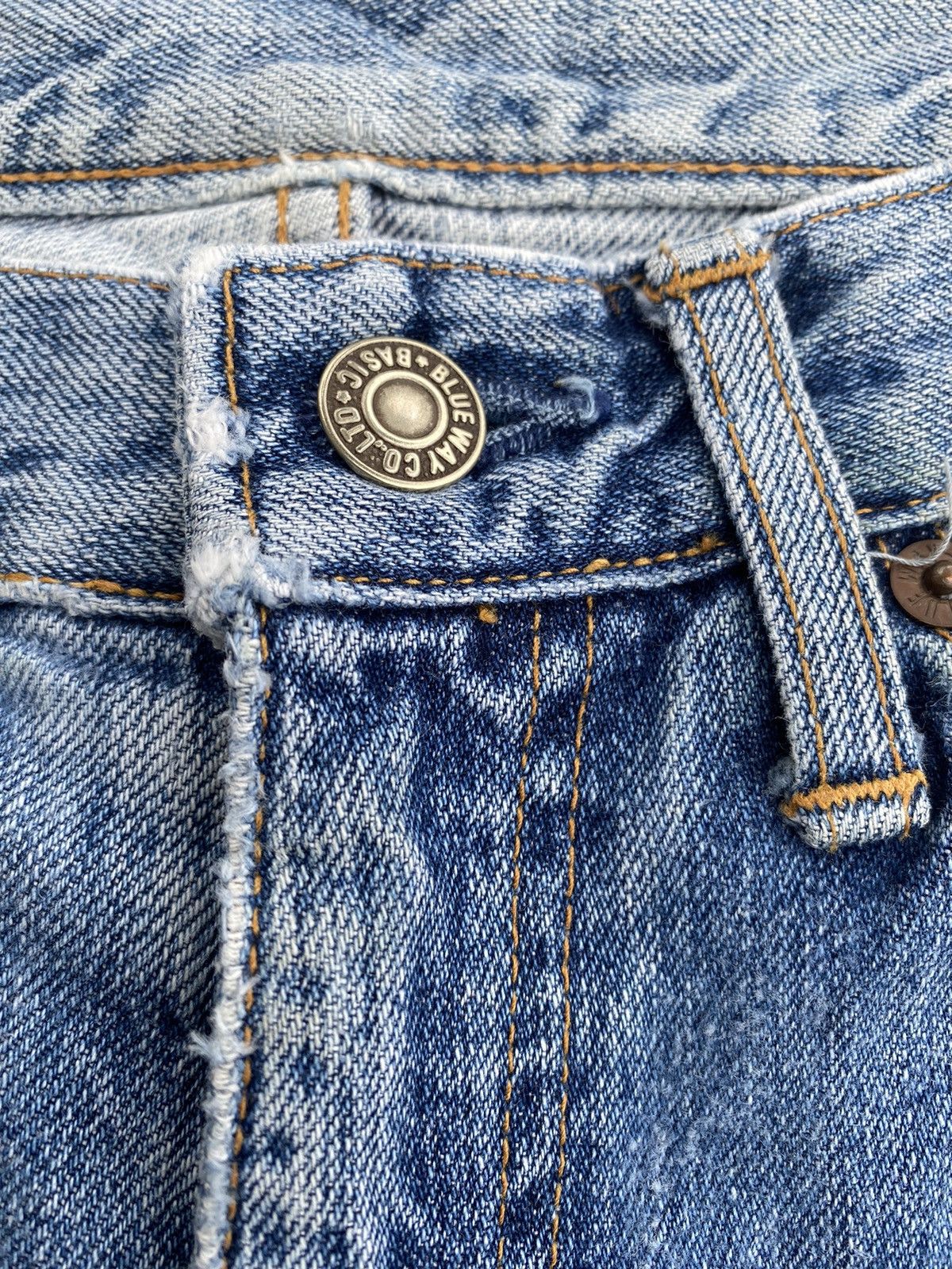 Hysteric Glamour 🔥BLUE WAY JAPAN FLARE THRASHED DISTRESS DENIM JEANS Size US 28 / EU 44 - 9 Thumbnail