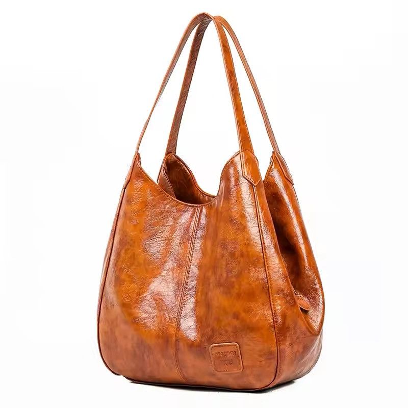 Vintage Vintage Large Capasity Pu Leather Hobo Bag Size ONE SIZE - 2 Thumbnail