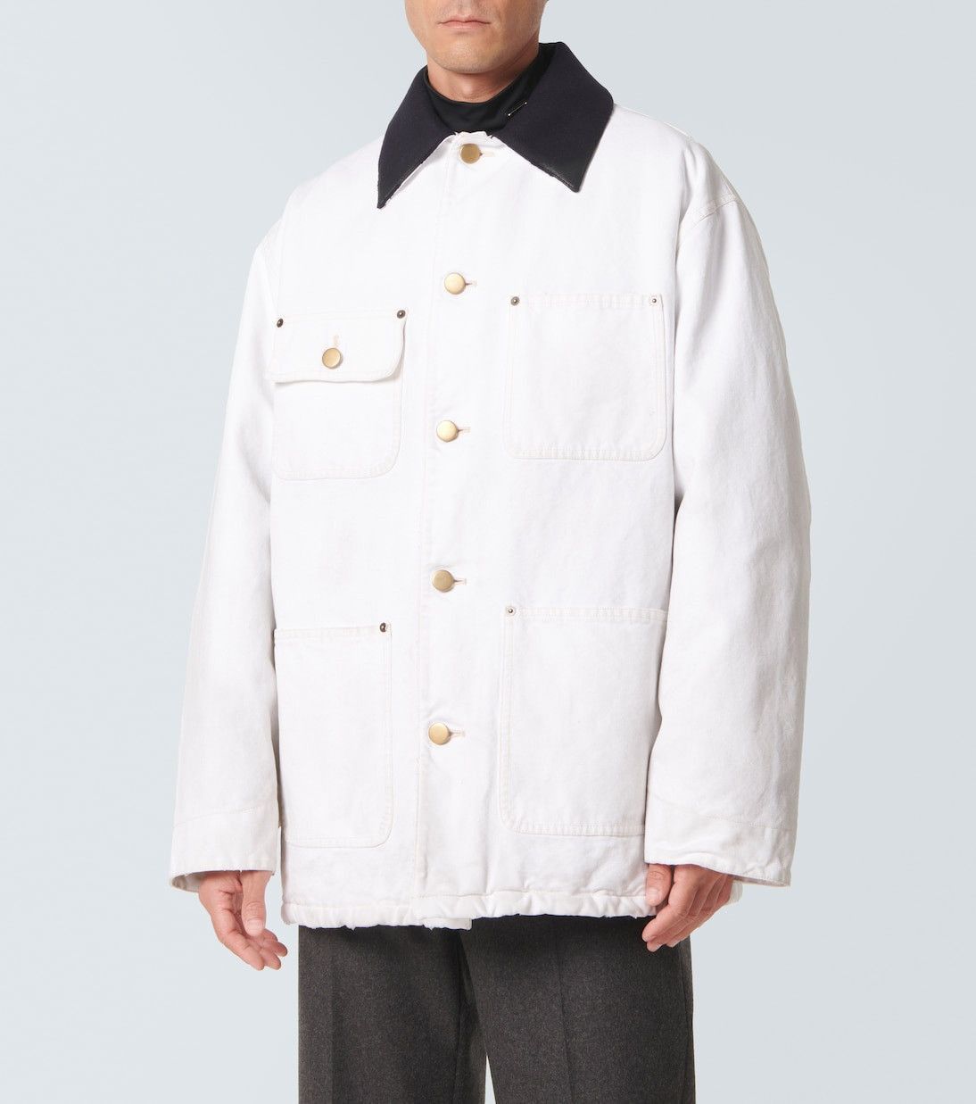 Prada Oversized cotton canvas blouson jacket Size US M / EU 48-50 / 2 - 1 Thumbnail