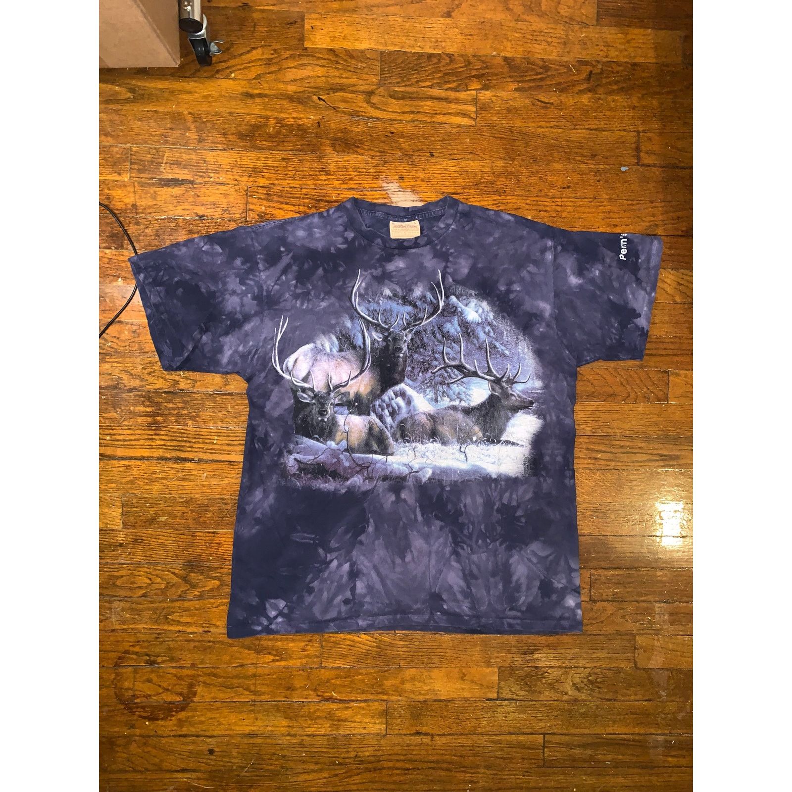 The Mountain × Vintage The Mountain Reindeer Tie Dye T Shirt Large Deer Nature Tee Size US L / EU 52-54 / 3 - 3 Thumbnail
