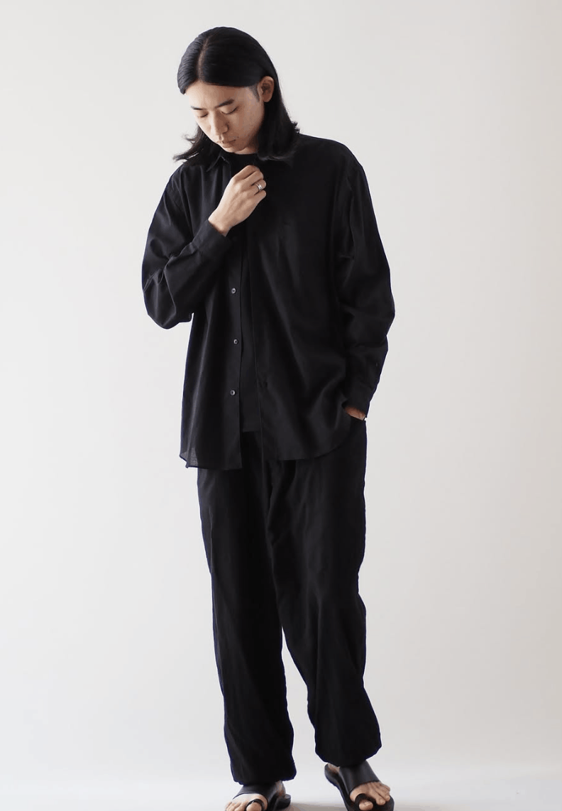 Comoli 24SS KHADI Cotton Shirt - Black | Grailed
