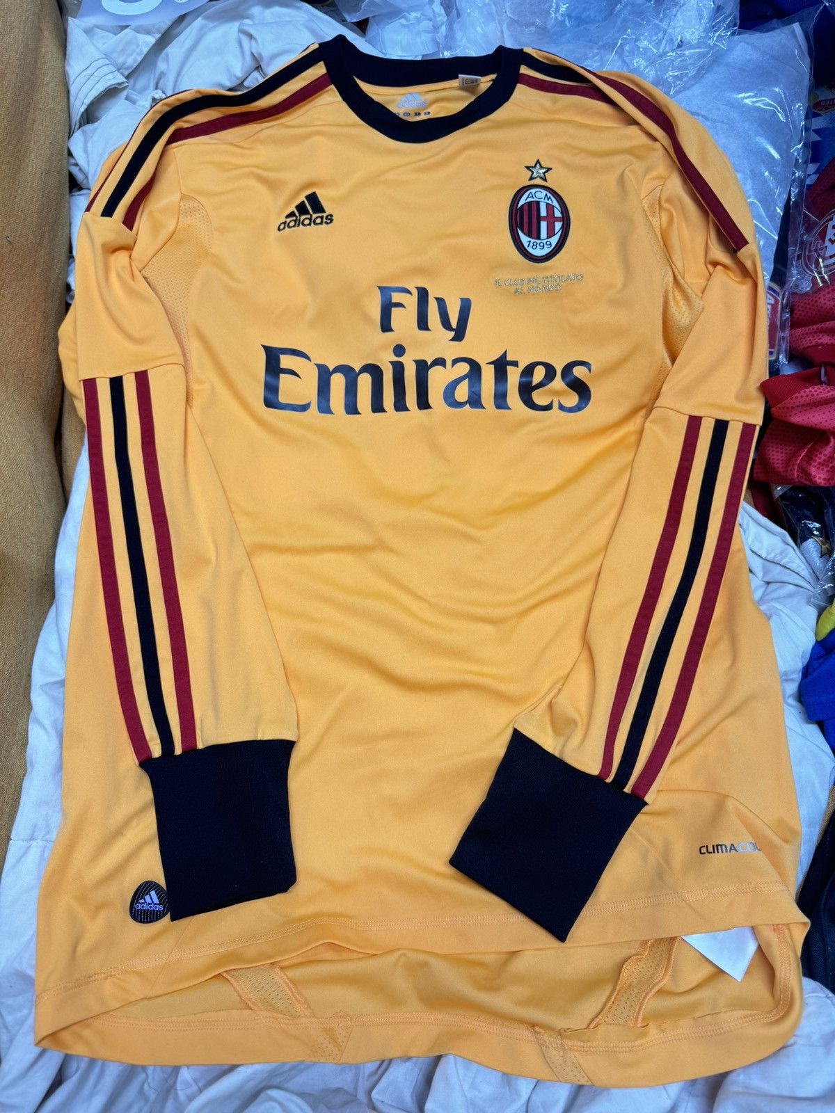 Adidas AC Milan 11/12 goalkeeper gk shirt #32 Abbiati Size US M / EU 48-50 / 2 - 1 Thumbnail