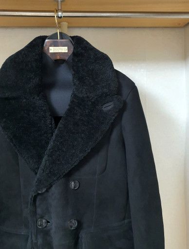 Tom Ford o1sm1stk0824 Suede Shearling Low Cut Double Mustang Jacket Size US M / EU 48-50 / 2 - 3 Thumbnail