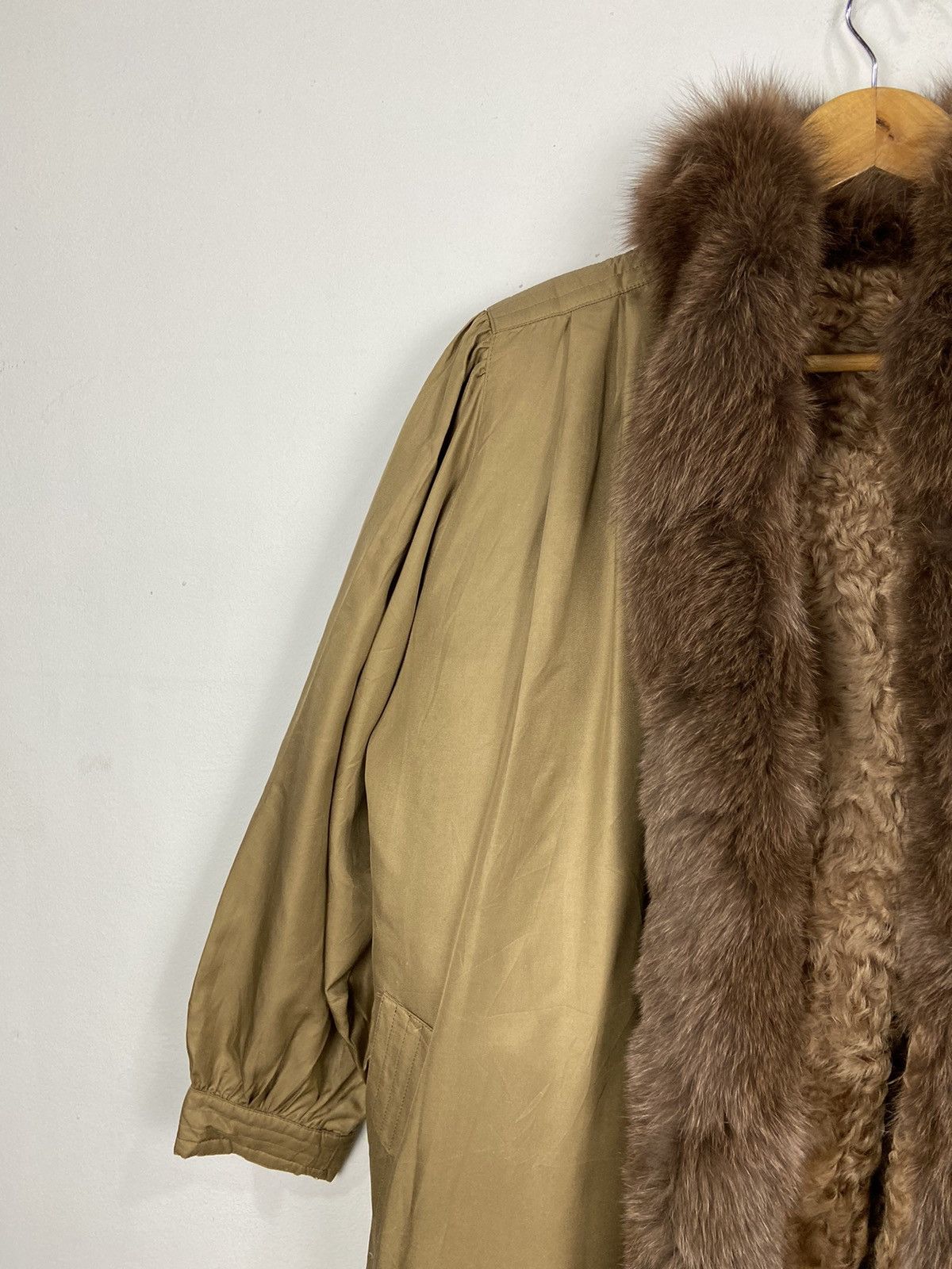 Sagafurs Real Fox Mink Furs Luxury Jacket Size L / US 10 / IT 46 - 3 Thumbnail