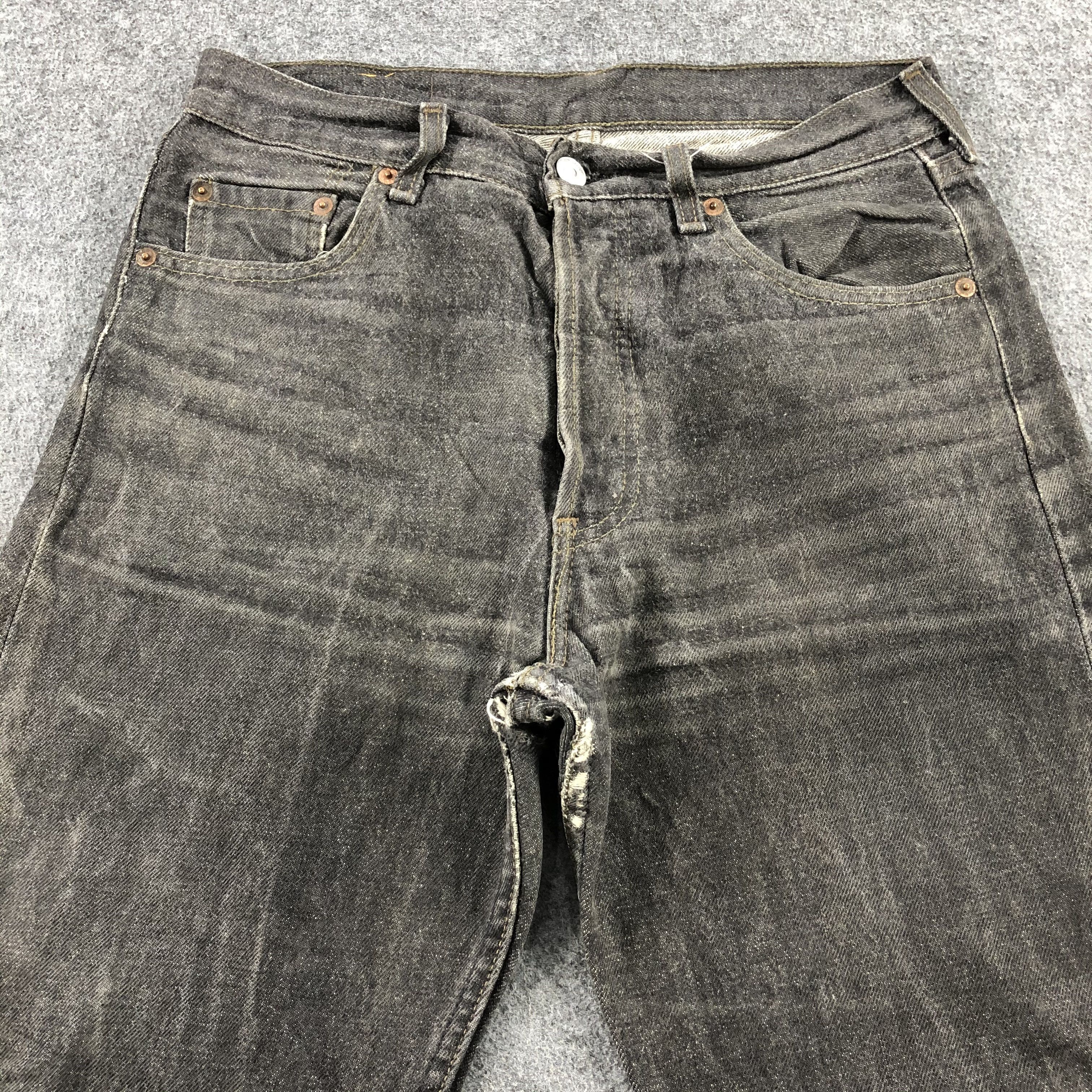 Levi's × Vintage 90s Vintage Levis 501 Black Jeans-JM2058 Size US 30 / EU 46 - 3 Thumbnail