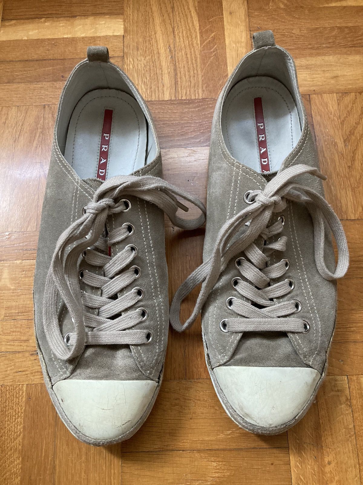 Vintage Prada Low Top Suede sneakers