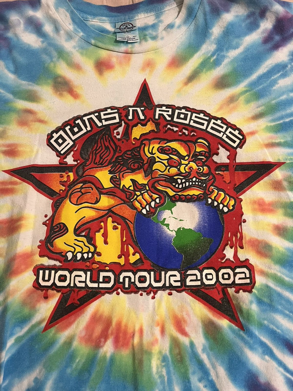 Delta Vintage 2002 Guns N Roses Chinese Democracy World Tour 2002 Size US XL / EU 56 / 4 - 2 Thumbnail