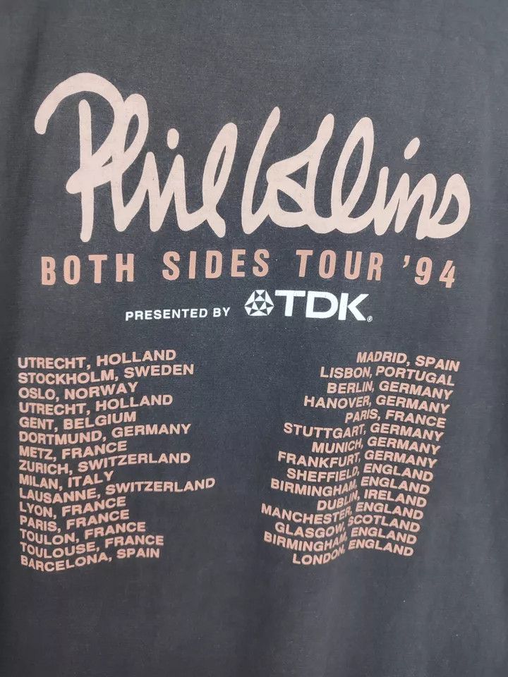 Vintage Phil Collins 1994 World Tour Concert T-Shirt Men XL Size US XL / EU 56 / 4 - 11 Thumbnail