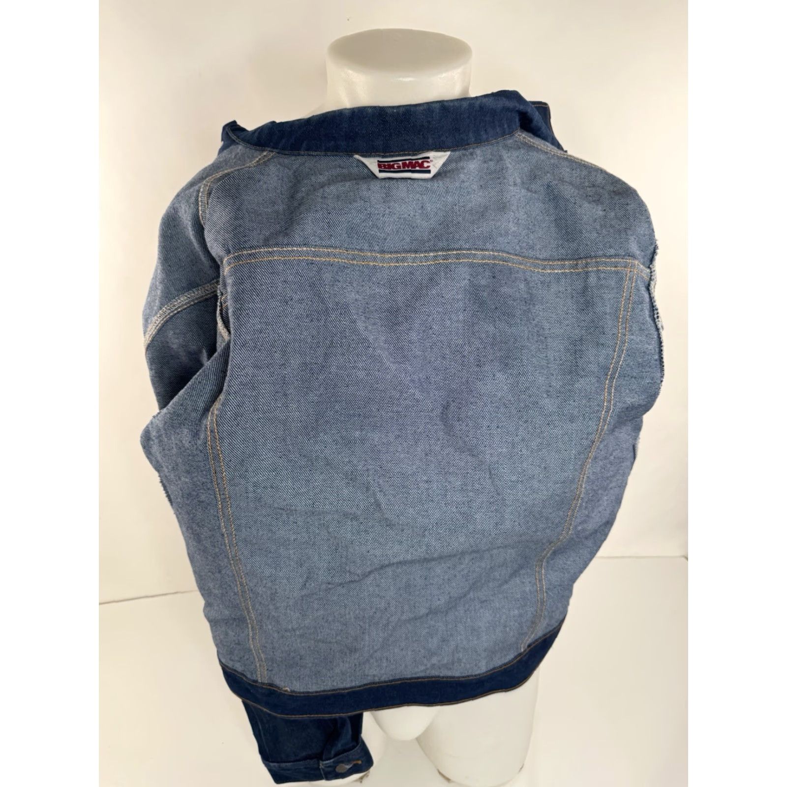 Vintage VINTAGE Big Mac Denim Trucker Jacket Mens 46 R M / L Blue Cotton Blend 46 Jacket Mens XL? Size US S / EU 44-46 / 1 - 3 Thumbnail
