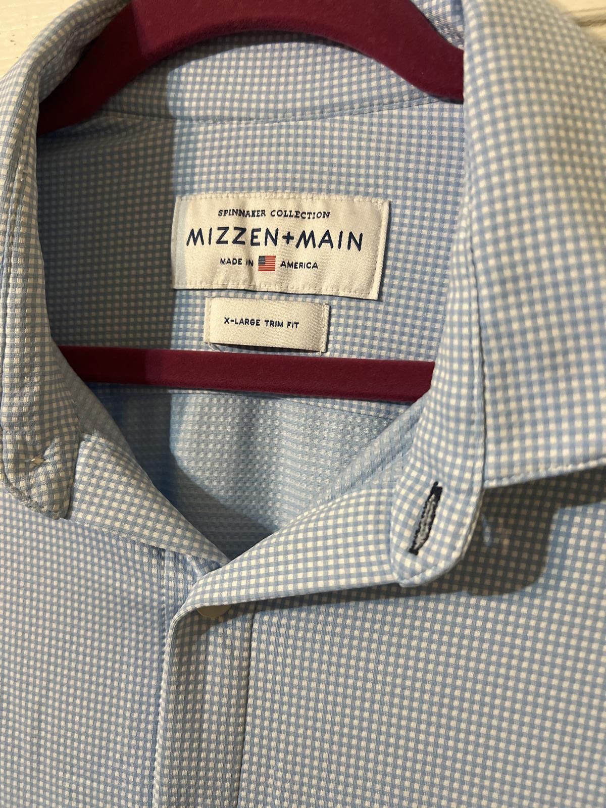 Mizzen+Main Mizzen+Main Ephinaker Collection Men's Dress Shirt X-Large Size 44R - 3 Thumbnail