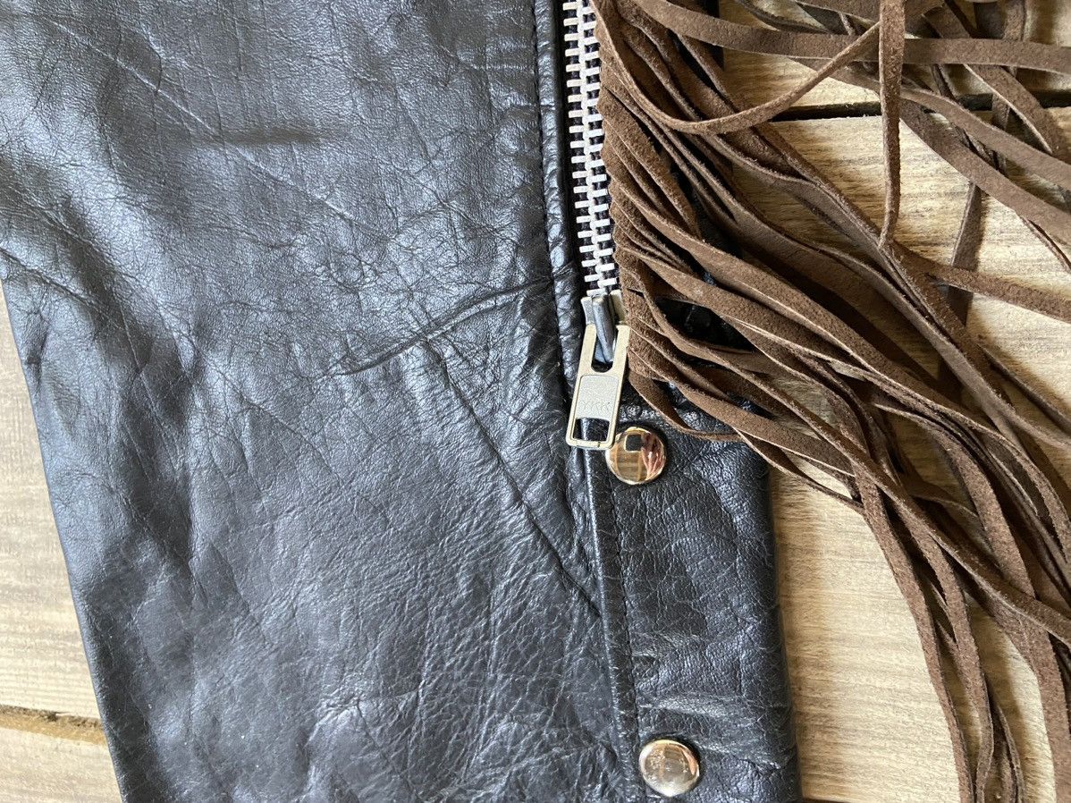 Genuine Leather × Indian Motorcycle × Vintage Leather Gallery Cow Boys pants y2k Size 27" / US 4 / IT 40 - 3 Thumbnail