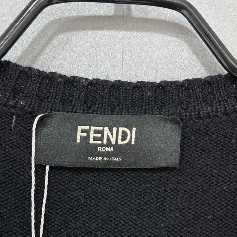 Fendi Fendi Embroidered Wool Crewneck Sweatshirt Size L / US 10 / IT 46 - 4 Thumbnail
