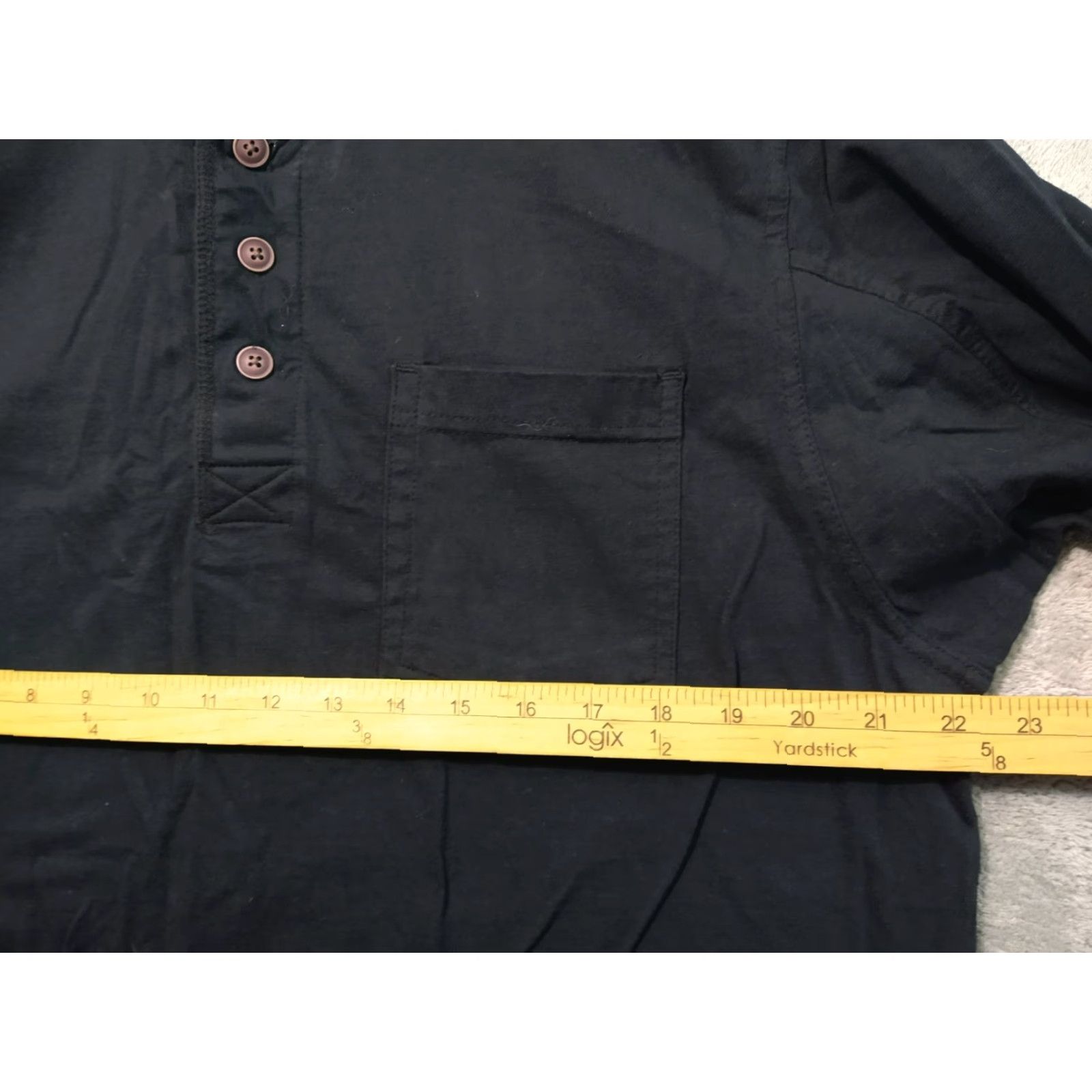 Vintage Orton Brothers Shirt Mens XL Black Henley Long Sleeve Cotton Outdoor Casual Size US XL / EU 56 / 4 - 4 Thumbnail