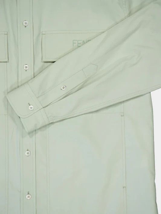Fendi o1s1wg111125 Shirt in Mint Green Size US S / EU 44-46 / 1 - 4 Thumbnail
