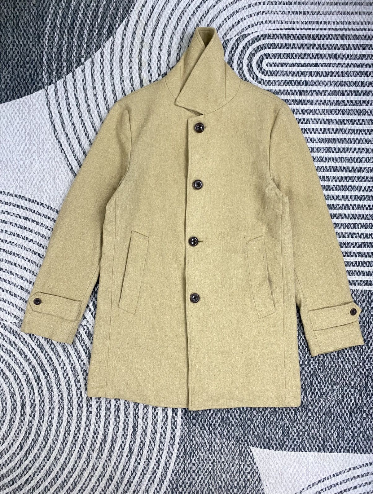 Kansai Yamamoto Vintage Kansai Man Double Collar Wool Overcoat Jacket Size US M / EU 48-50 / 2 - 5 Thumbnail