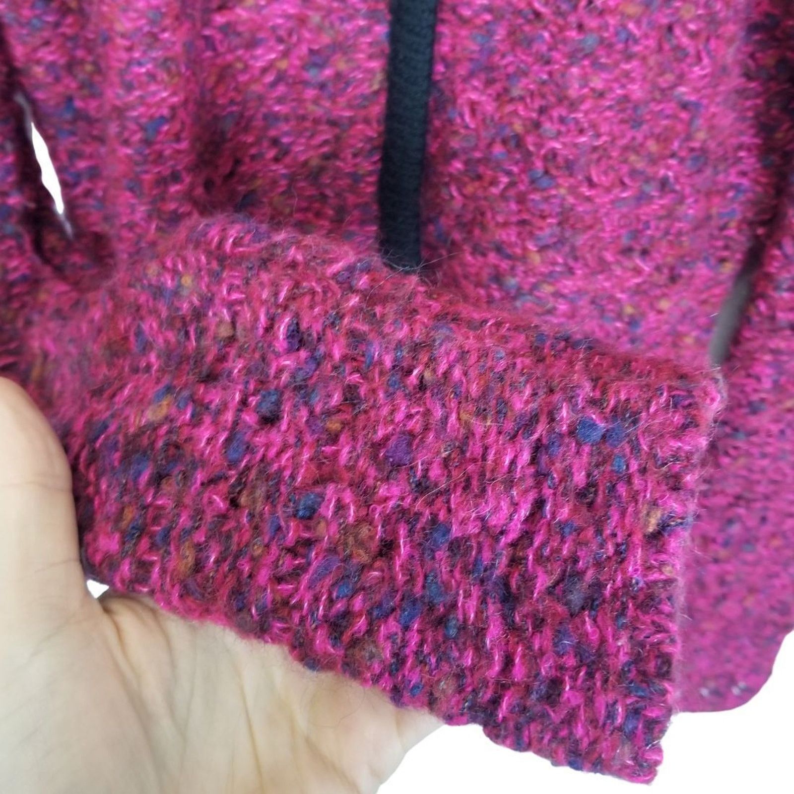 Arnette Garnet Hill Womens Wool Mohair Cardigan Sweater Snap Size M Size M / US 6-8 / IT 42-44 - 4 Thumbnail