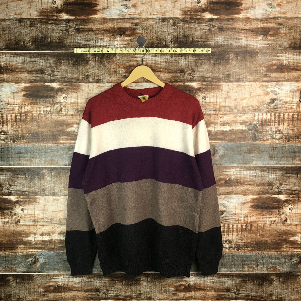 GU × OVER THE STRiPES GU Stripe Red Knitwear #A1903 Size US L / EU 52-54 / 3 - 1 Thumbnail