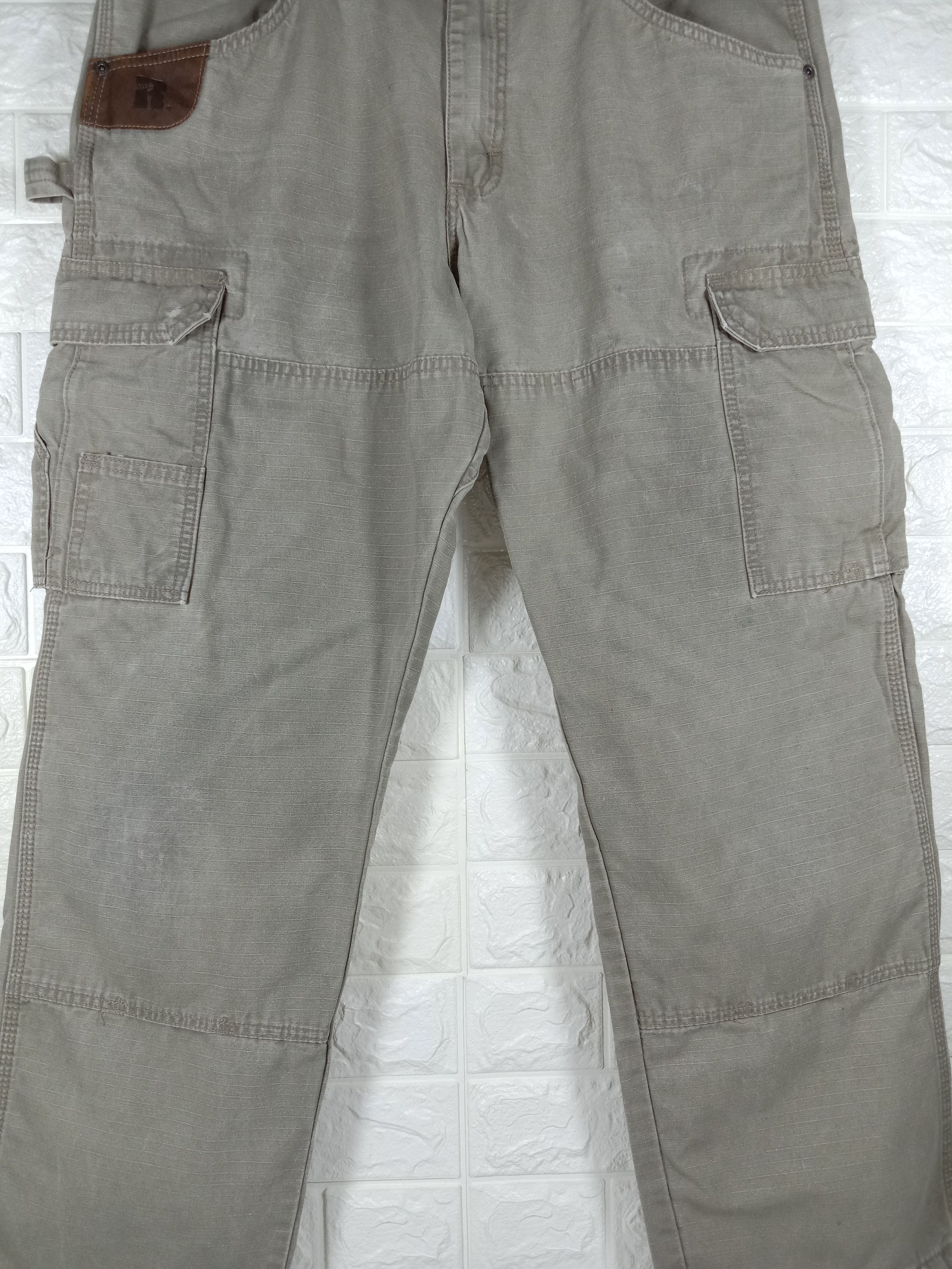 Wrangler Vintage Wrangler Rigg Carpenters Double Knee Cargo Jeans Size US 35 - 3 Thumbnail