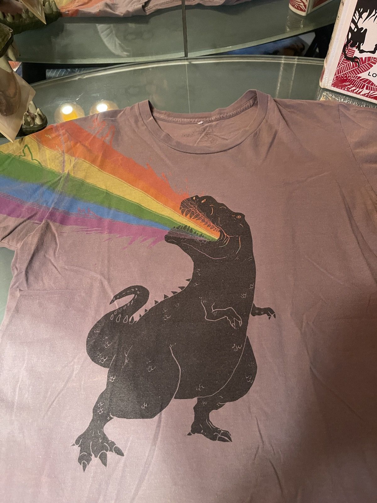 Threadless DINO PRIDE! Technicolour Rex T-Shirt/Threadless Size US M / EU 48-50 / 2 - 4 Thumbnail