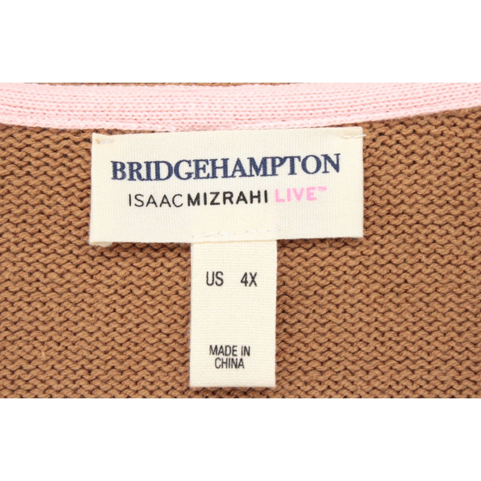 Isaac Mizrahi VINTAGE Isaac Mizrahi live Cardigan Women's 4X Brown Bridgehampton Button Up Old Money Size XXL / US 16-18 / IT 52-54 - 6 Thumbnail