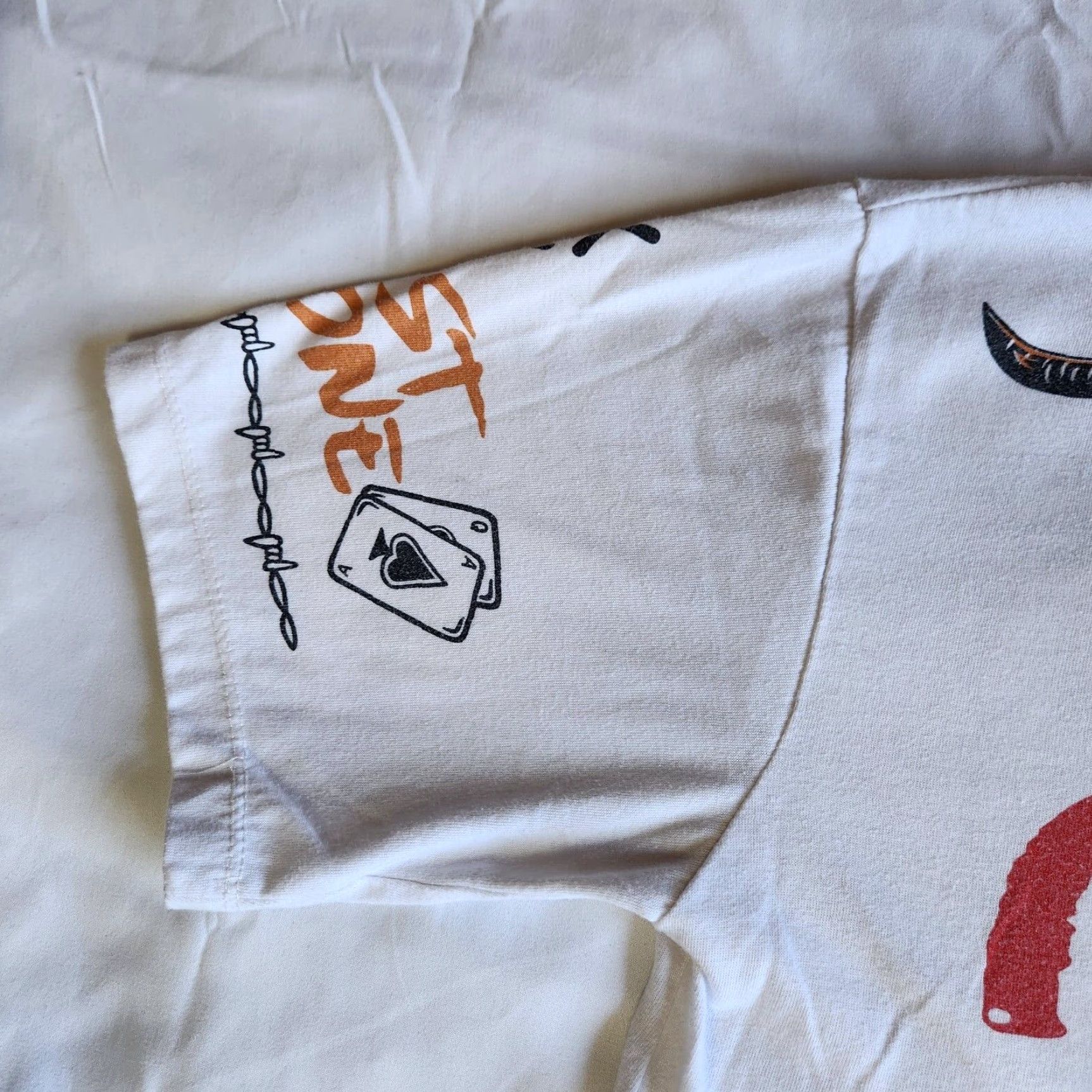Gallery Dept. VINTAGE GALLERY DEPT x Posty Co Post Malone Hip Hop Graphic Print T-Shirt Adult Medium White Concert Mens Size US M / EU 48-50 / 2 - 3 Thumbnail