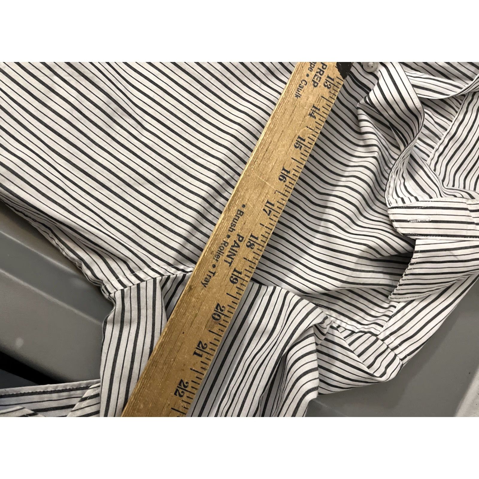 H&M H&M Shirt Button-Up Long-Sleeve Multicolor Striped Easy-Iron Large Slim Fit Men Size US L / EU 52-54 / 3 - 5 Thumbnail