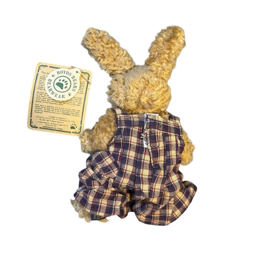Other NWT New Vintage 1990 Boyds Bears OLIVER Rabbit Size ONE SIZE - 4 Thumbnail