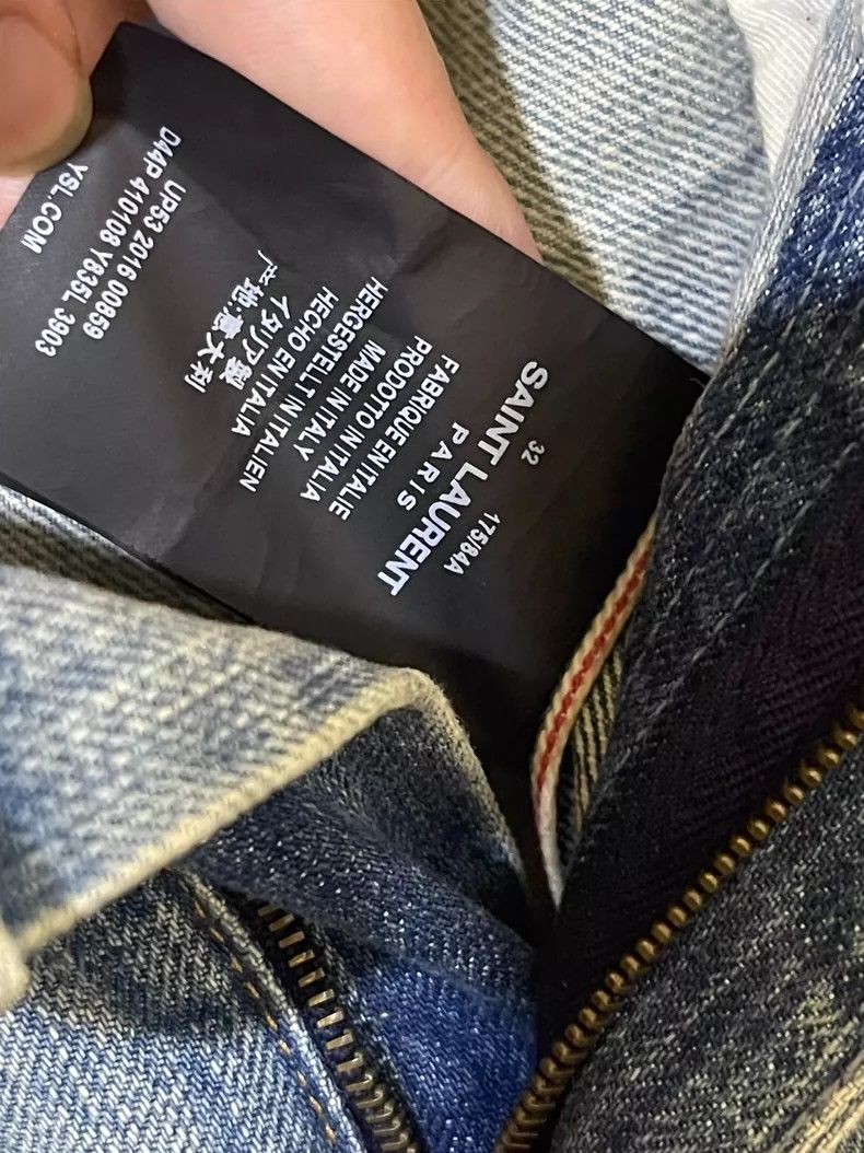 Saint Laurent Paris saint Laurent paris16ss Genuine 4 Cut Erosive Blue Jeans 2 Size US 32 / EU 48 - 7 Thumbnail