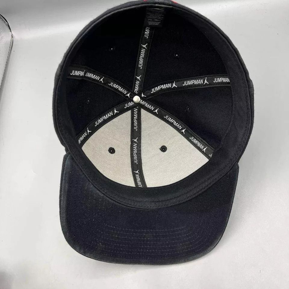 Jordan Brand Air Jordan Hat Men 7 3/8 Embroidered Red Logo Jumpman Fitted Size ONE SIZE - 6 Thumbnail