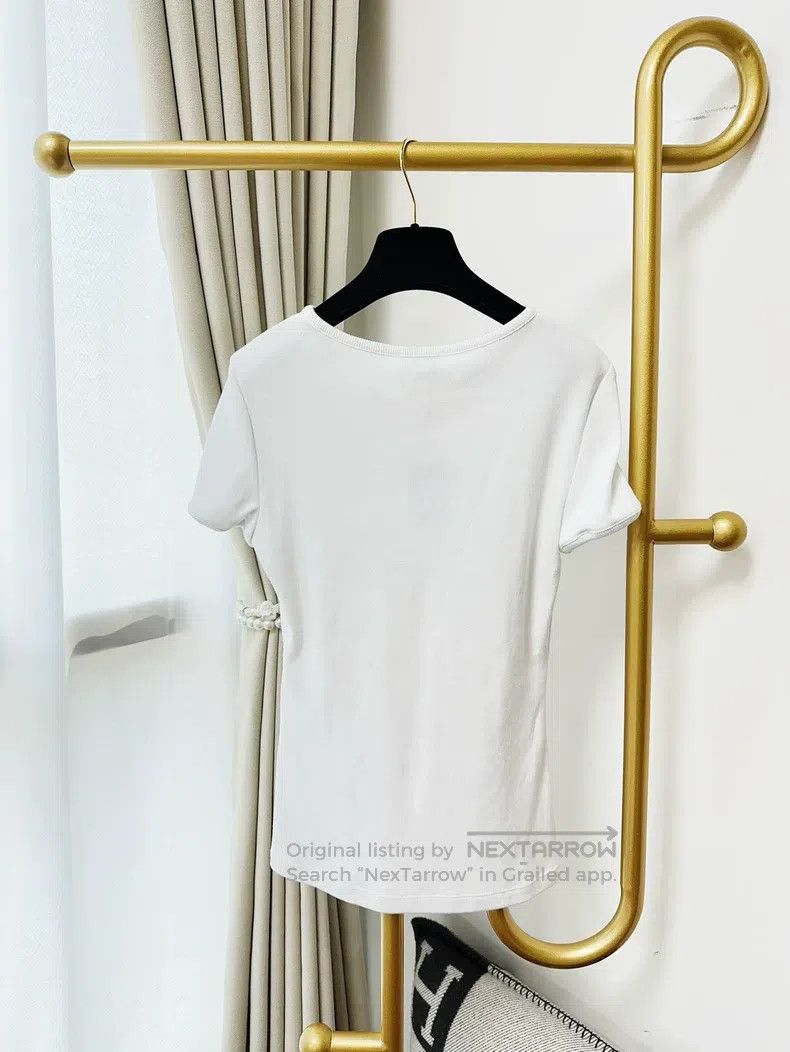 Chanel Chanel Embroidered studded sequin letter short-sleeved T-s Size S / US 4 / IT 40 - 3 Thumbnail