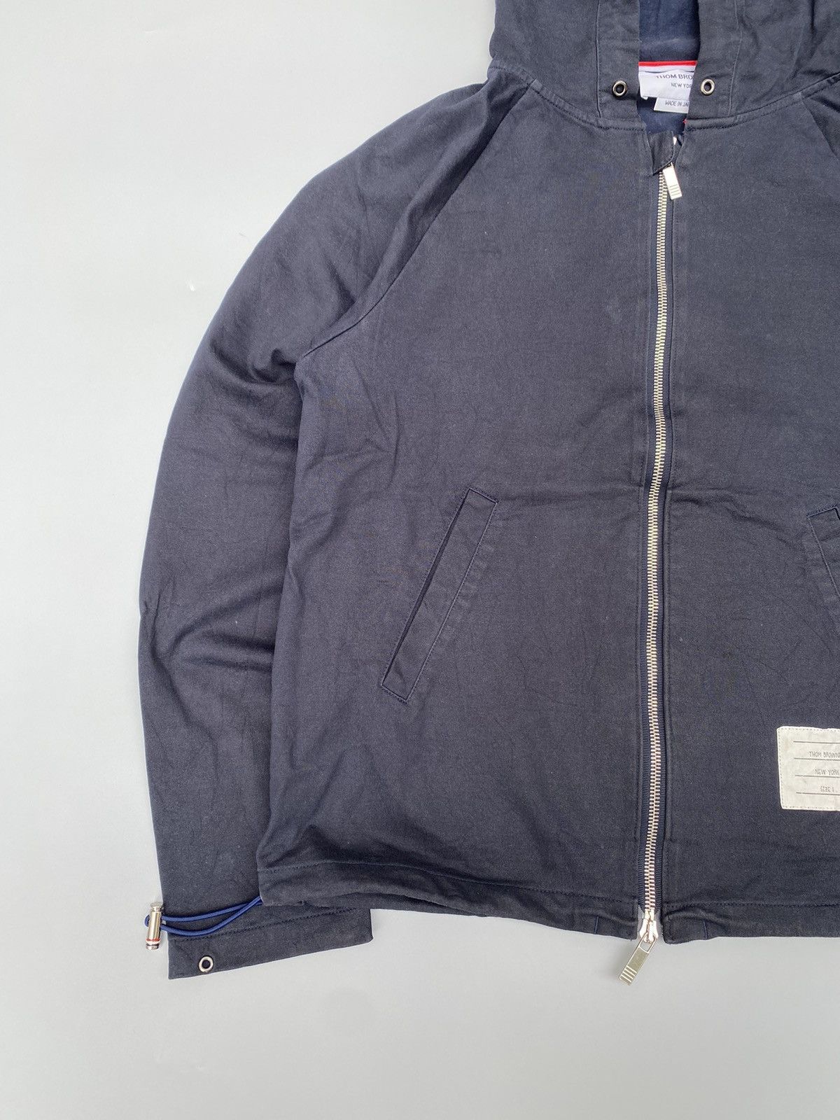 Thom Browne Thom Browne- Raglan Zip Hooded Jacket Size US S / EU 44-46 / 1 - 3 Thumbnail