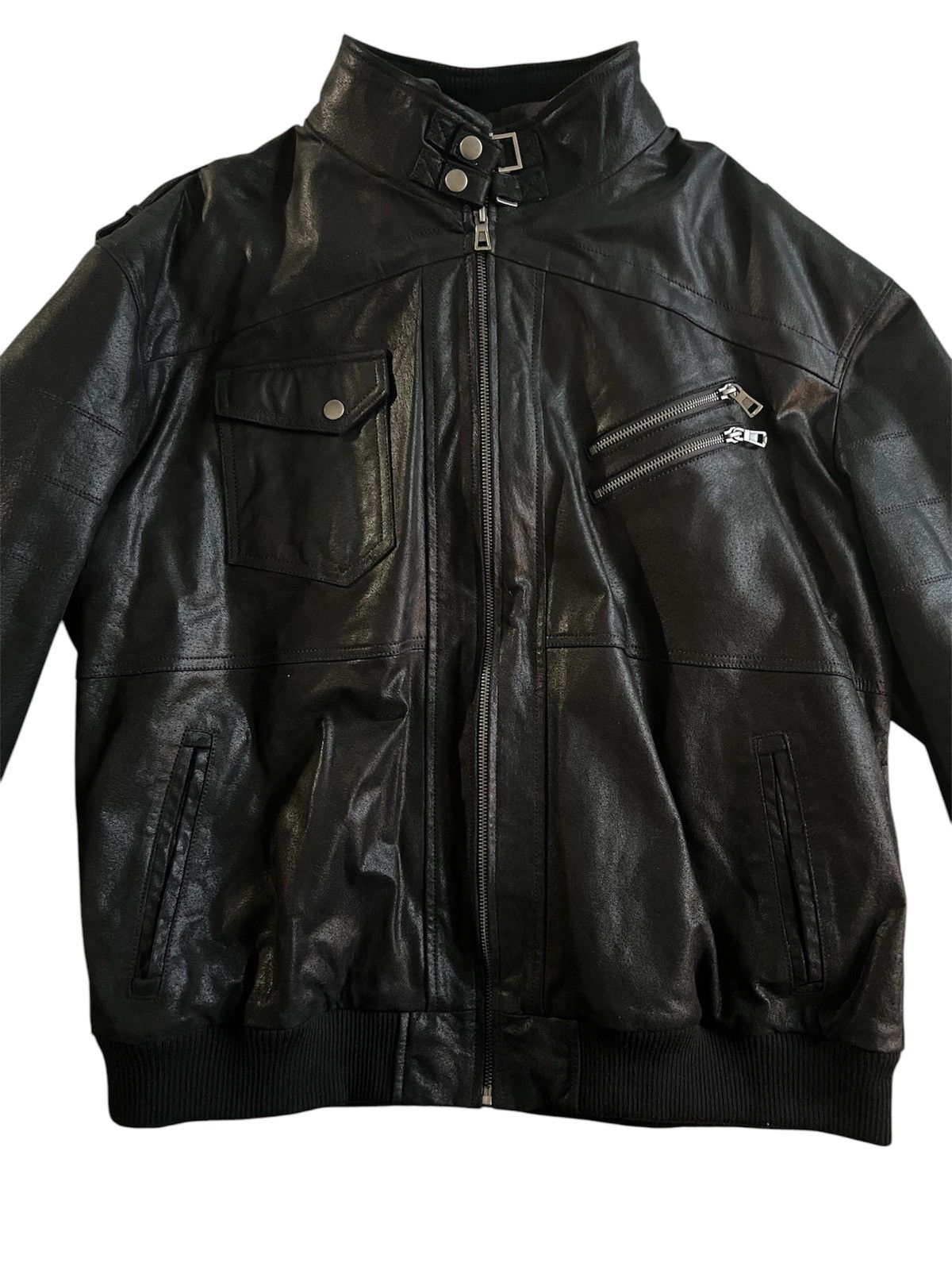 Other leather motorcycle jacket (with hood) Size US XXL / EU 58 / 5 - 2 Thumbnail