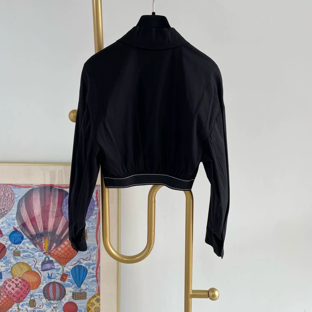 Prada Prada black short belted jacket 36 Size XS / US 0-2 / IT 36-38 - 3 Thumbnail