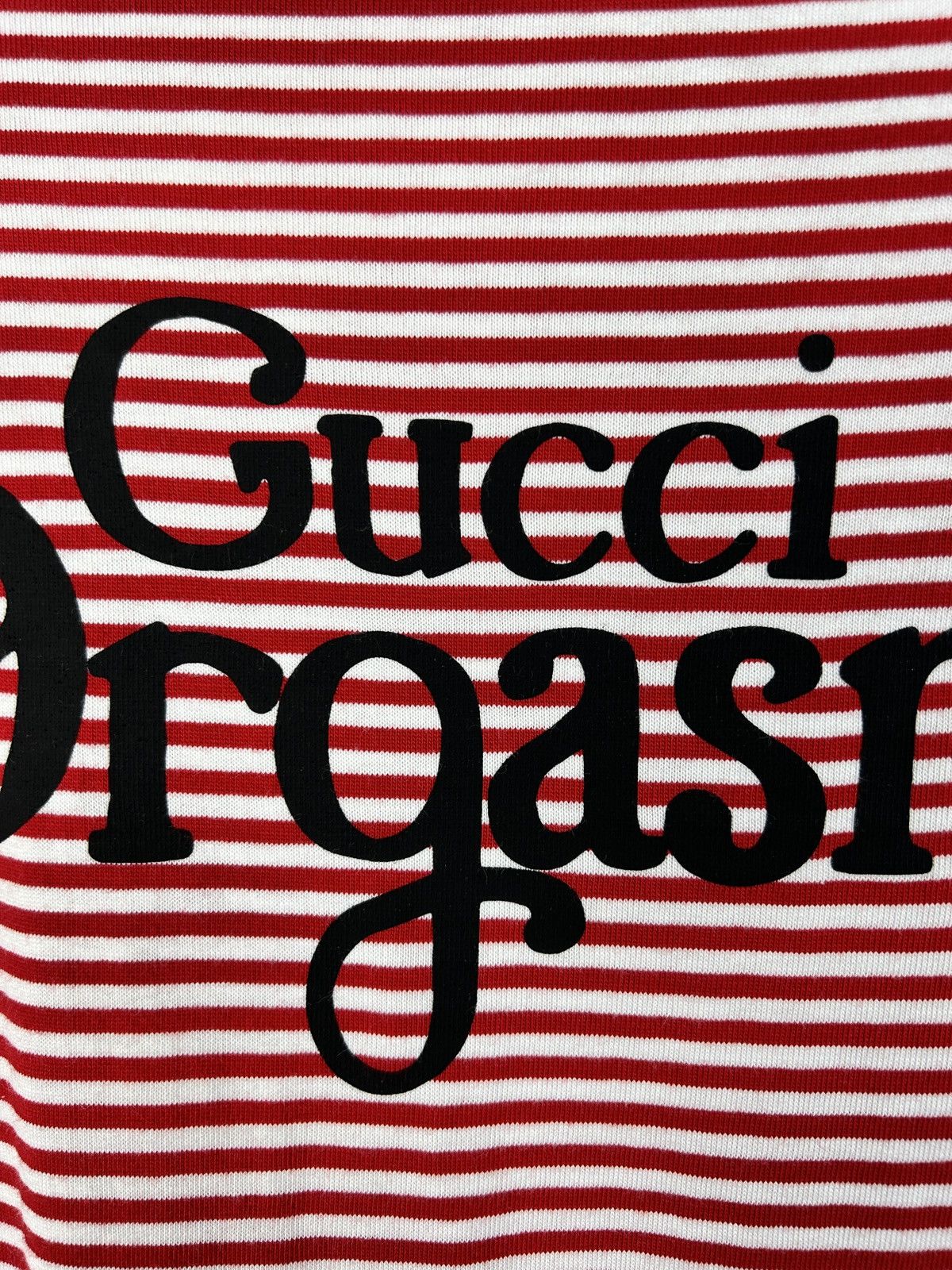 Gucci Gucci Orgasmique Striped Marine 3/4 Sleeve T-Shirr S Size US S / EU 44-46 / 1 - 3 Thumbnail