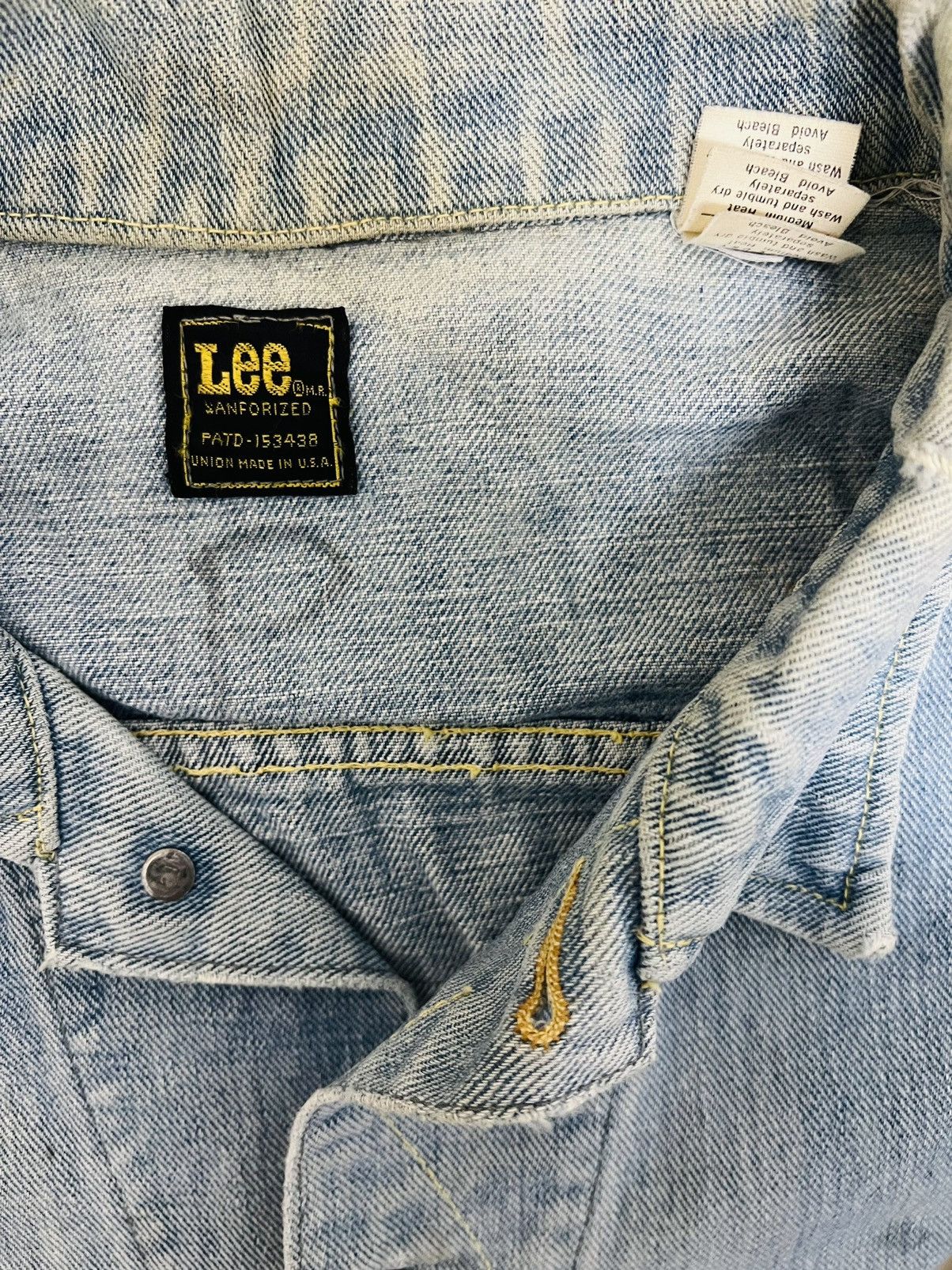 Lee × Vintage VINTAGE THRASHED LEE RIDER SANFORIZED UNION MADE JACKET Size US L / EU 52-54 / 3 - 12 Thumbnail