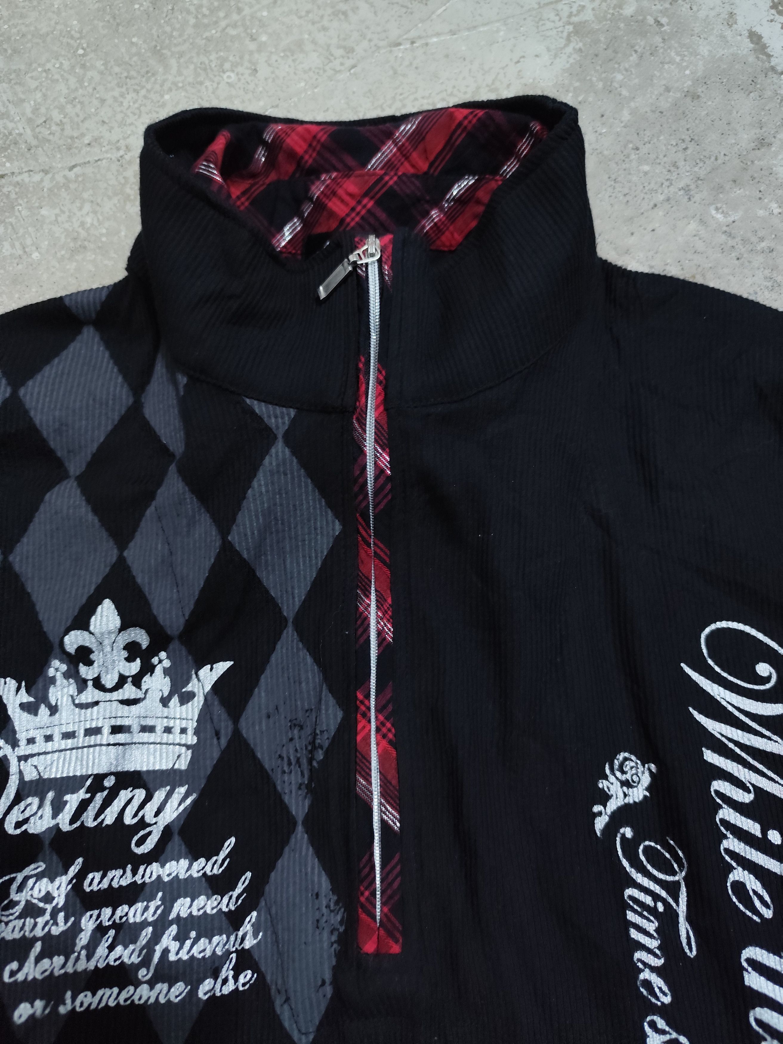 If Six Was Nine Ifsixwasnine style mind games gothic poem collar zip/buttons Size US L / EU 52-54 / 3 - 7 Thumbnail