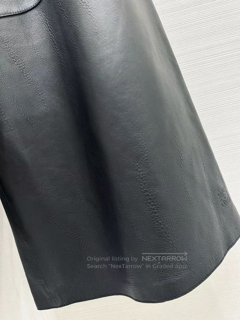 Loewe Loewe size XS Black Leather Drawstring Shorts Size 25" / US 0 / IT 36 - 7 Thumbnail