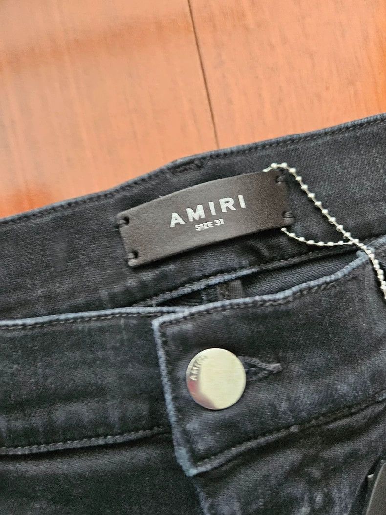 Amiri Amiri retro knit patched denim pants Size US 31 - 2 Thumbnail