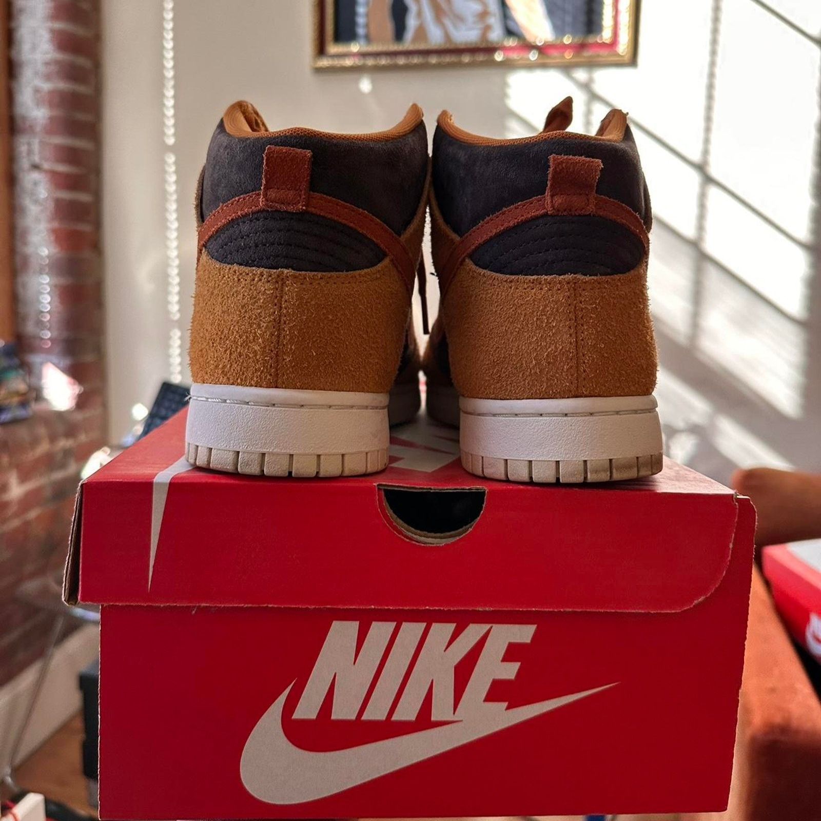 Nike × Santa Cruz Skateboards Nike Dunk High PRM Dark Russet Size US 10 / EU 43 - 4 Thumbnail